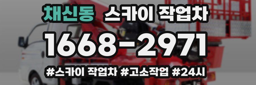 채신동 스카이 작업차