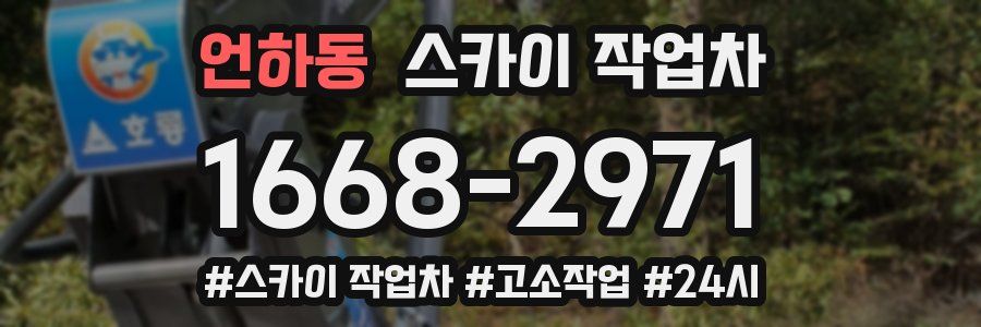 언하동 스카이 작업차