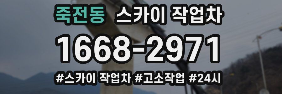 죽전동 스카이 작업차