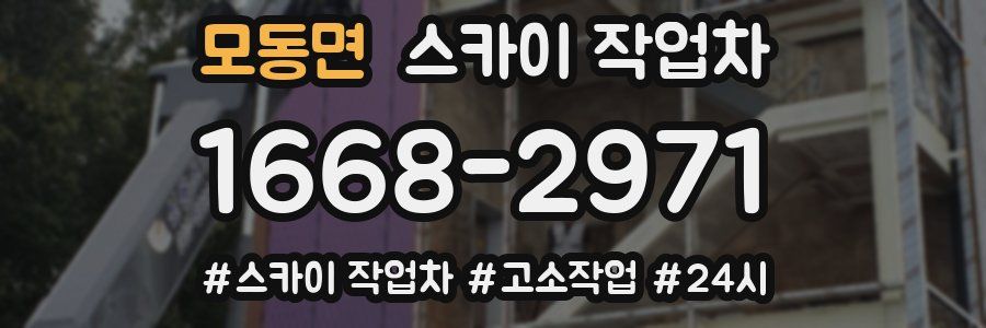 모동면 스카이 작업차