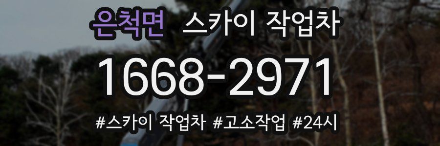 은척면 스카이 작업차