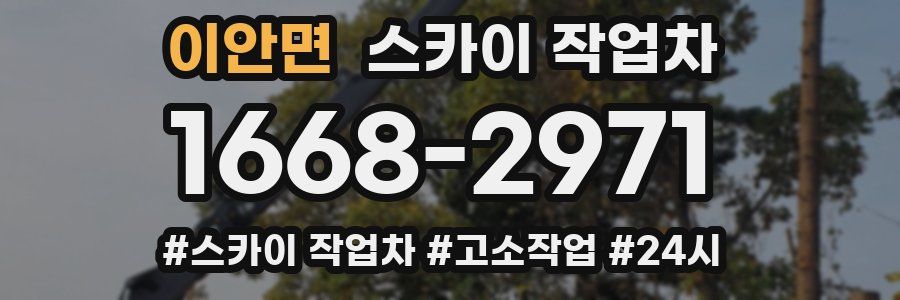 이안면 스카이 작업차