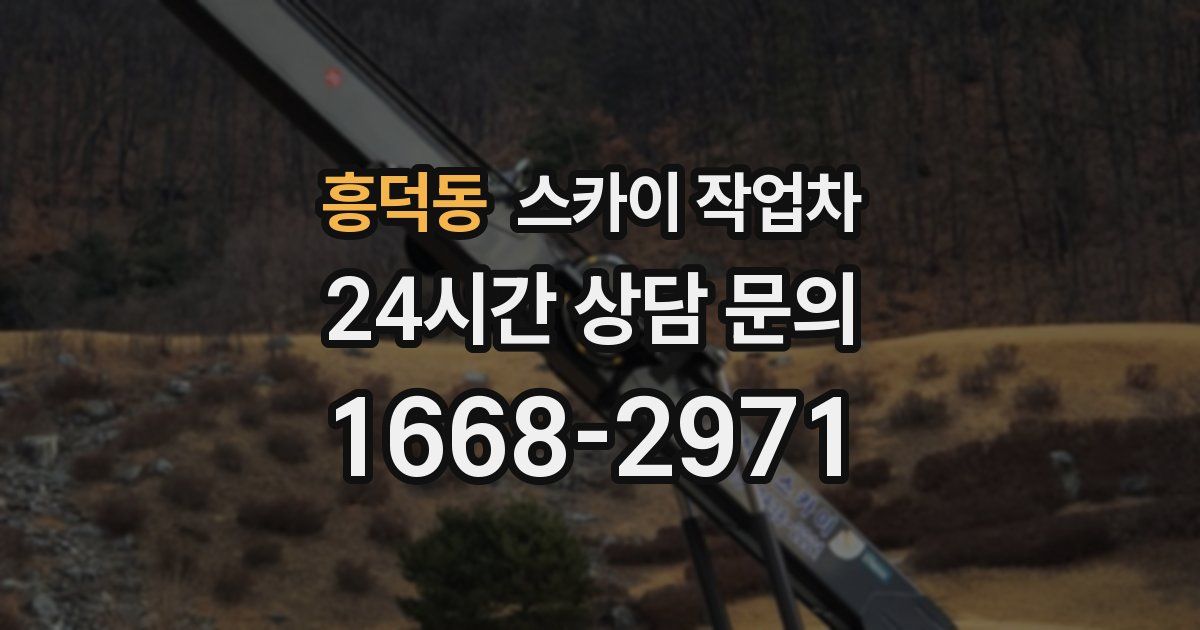 흥덕동 스카이 작업차