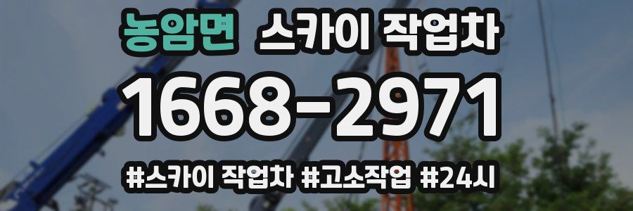 농암면 스카이 작업차