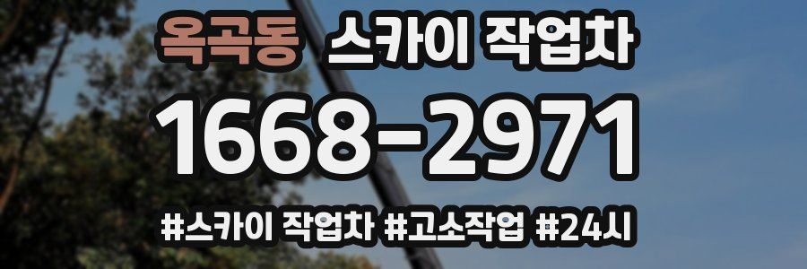 옥곡동 스카이 작업차