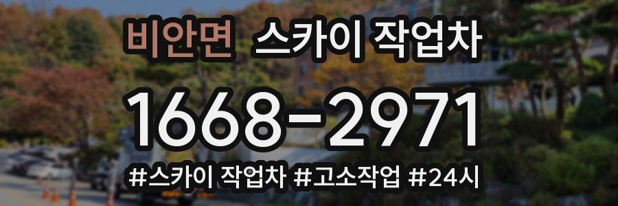 비안면 스카이 작업차