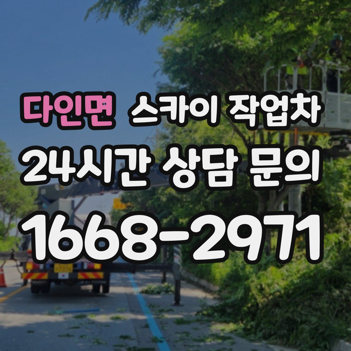 다인면 스카이 작업차