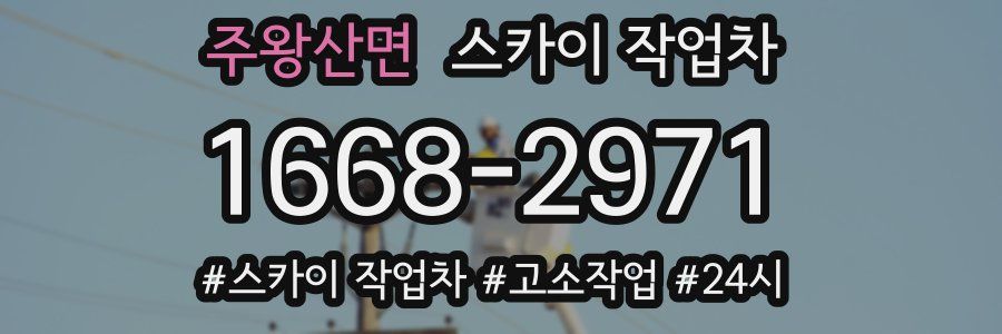 주왕산면 스카이 작업차