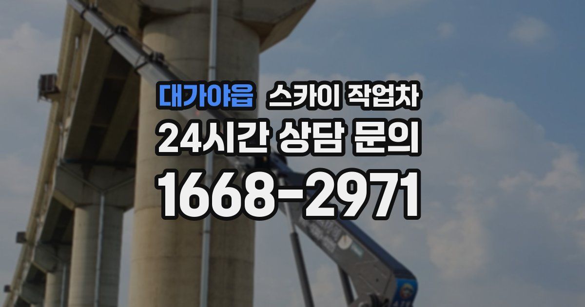 대가야읍 스카이 작업차