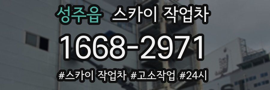 성주읍 스카이 작업차