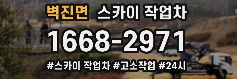 벽진면 스카이 작업차