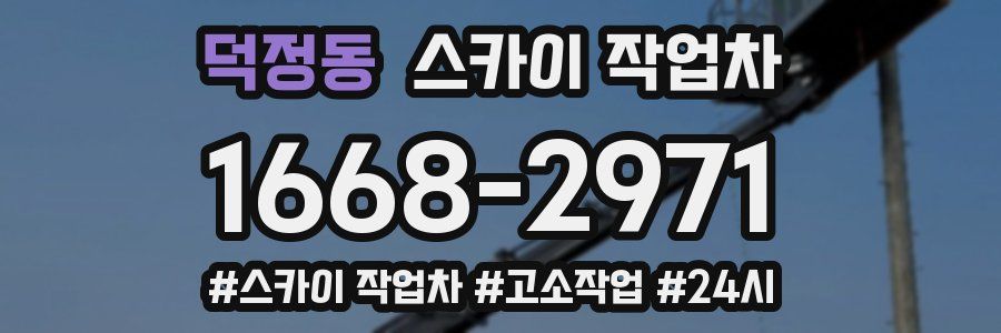 덕정동 스카이 작업차