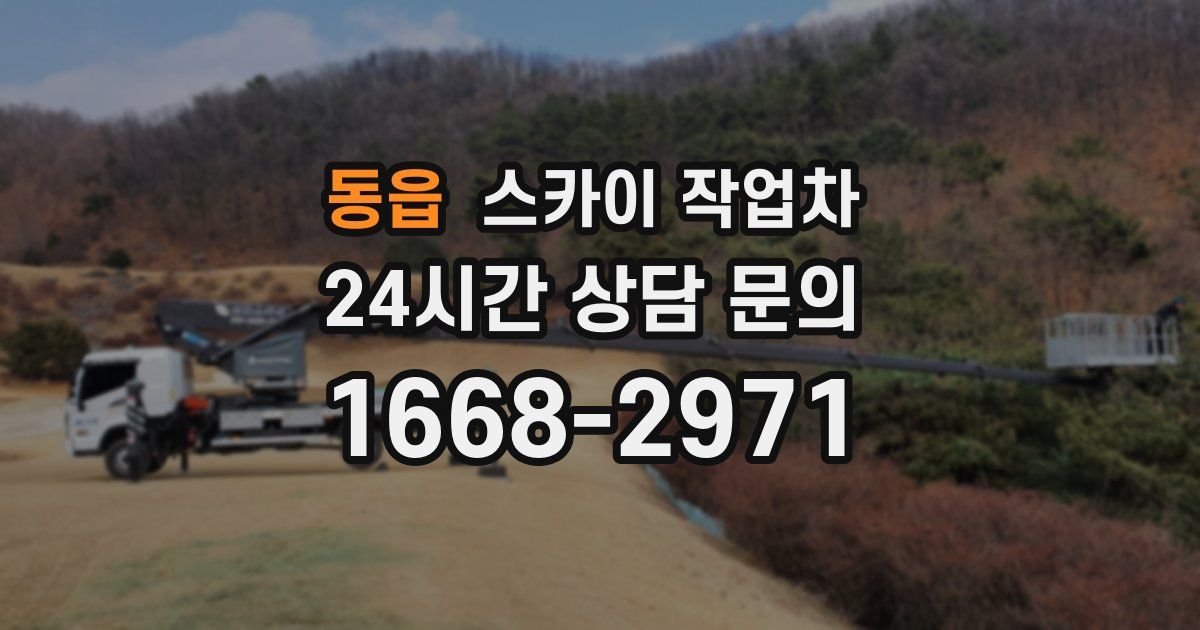 동읍 스카이 작업차