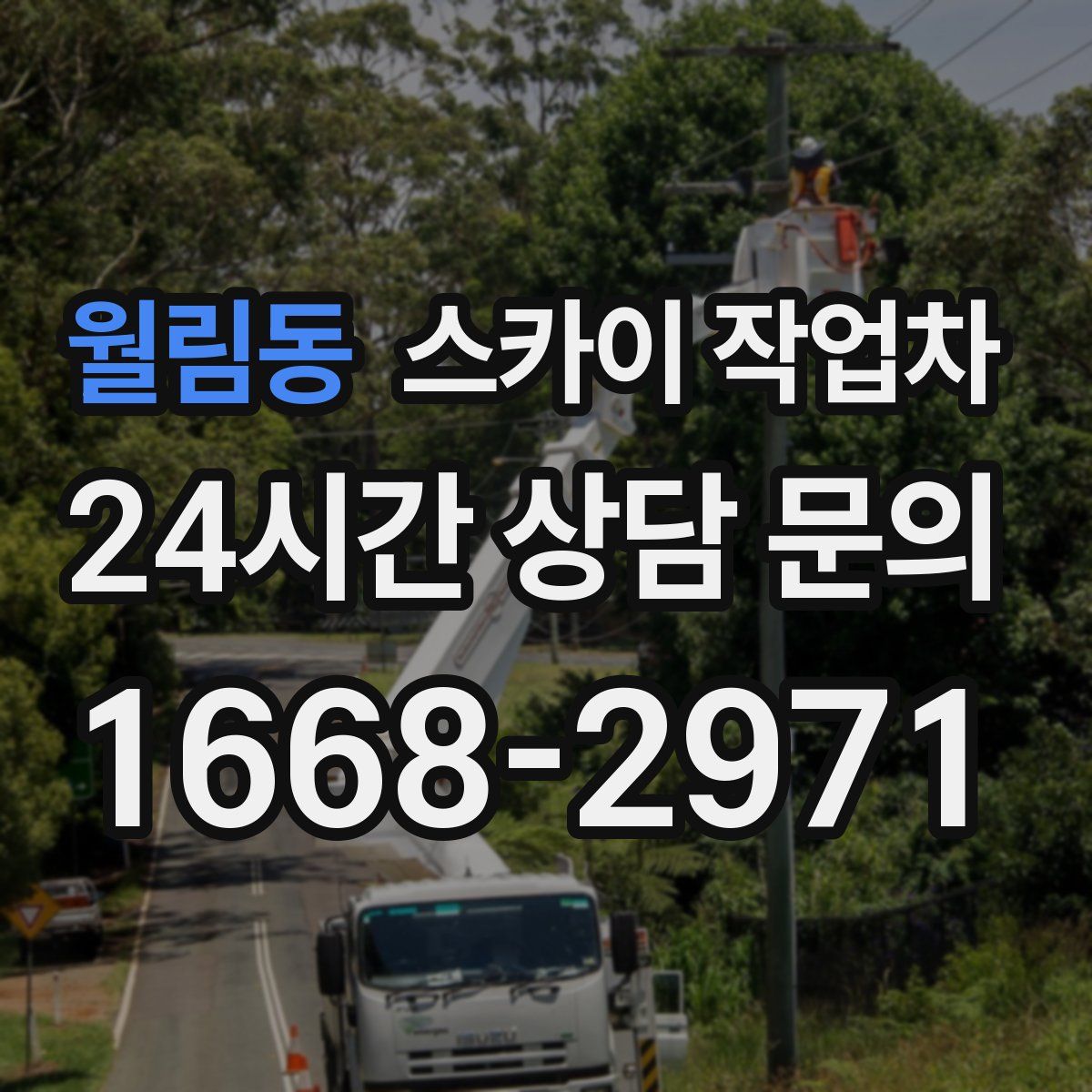 월림동 스카이 작업차