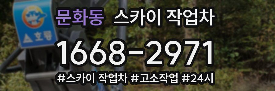 문화동 스카이 작업차