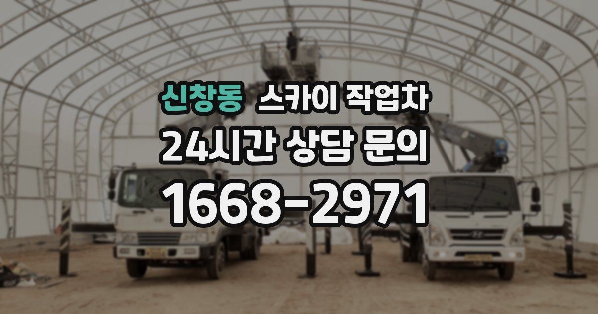 신창동 스카이 작업차