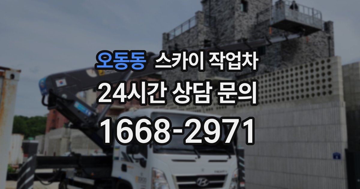 오동동 스카이 작업차