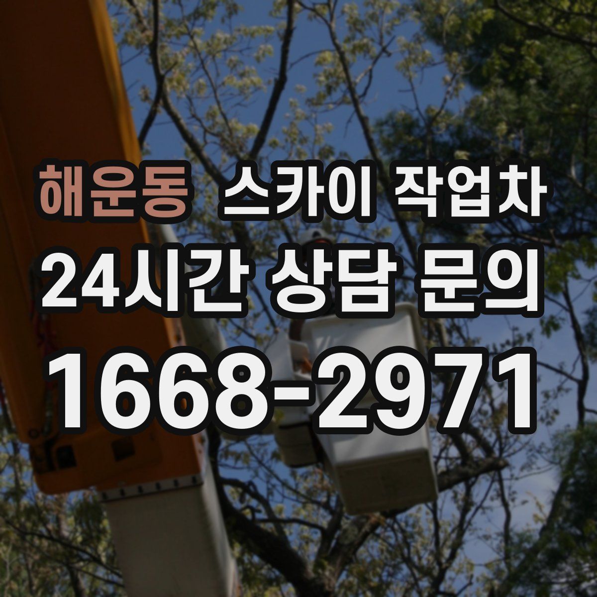 해운동 스카이 작업차