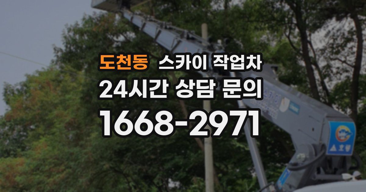 도천동 스카이 작업차