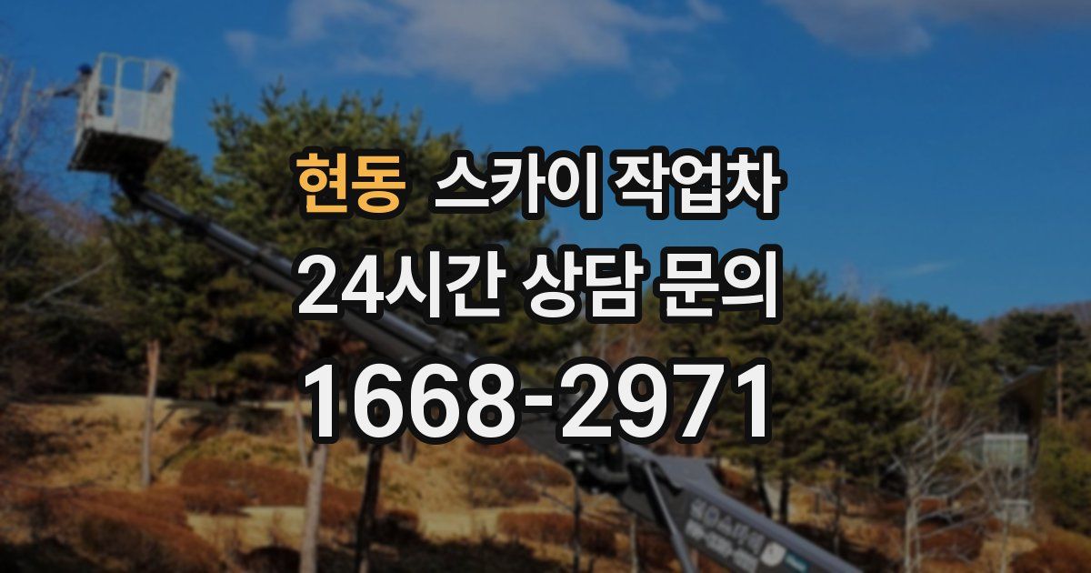 현동 스카이 작업차