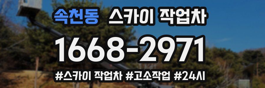 속천동 스카이 작업차