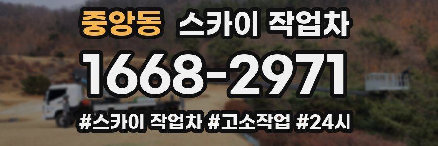 중앙동 스카이 작업차