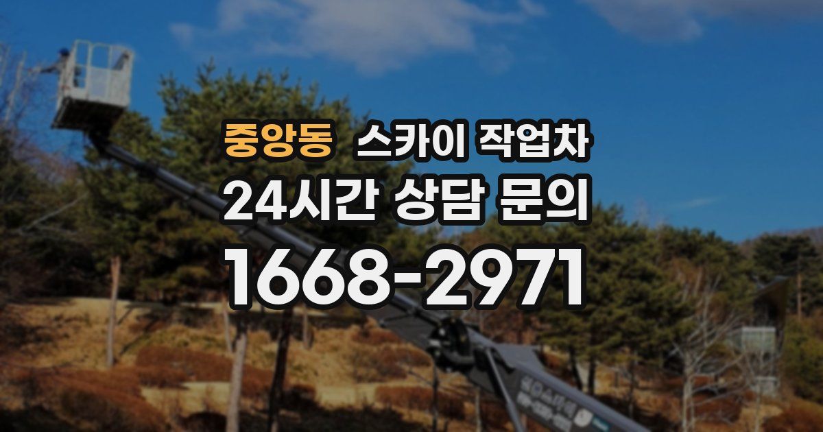 중앙동 스카이 작업차