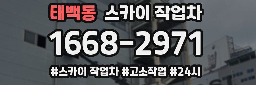 태백동 스카이 작업차