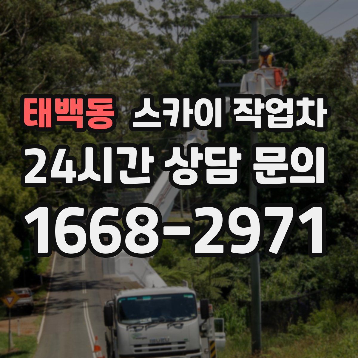 태백동 스카이 작업차