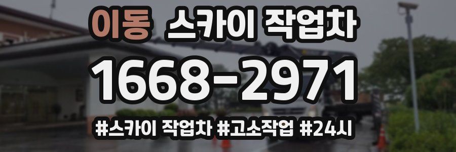 이동 스카이 작업차