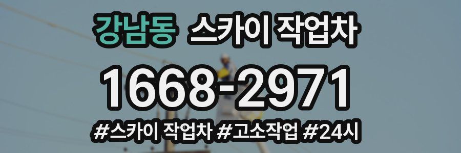 강남동 스카이 작업차