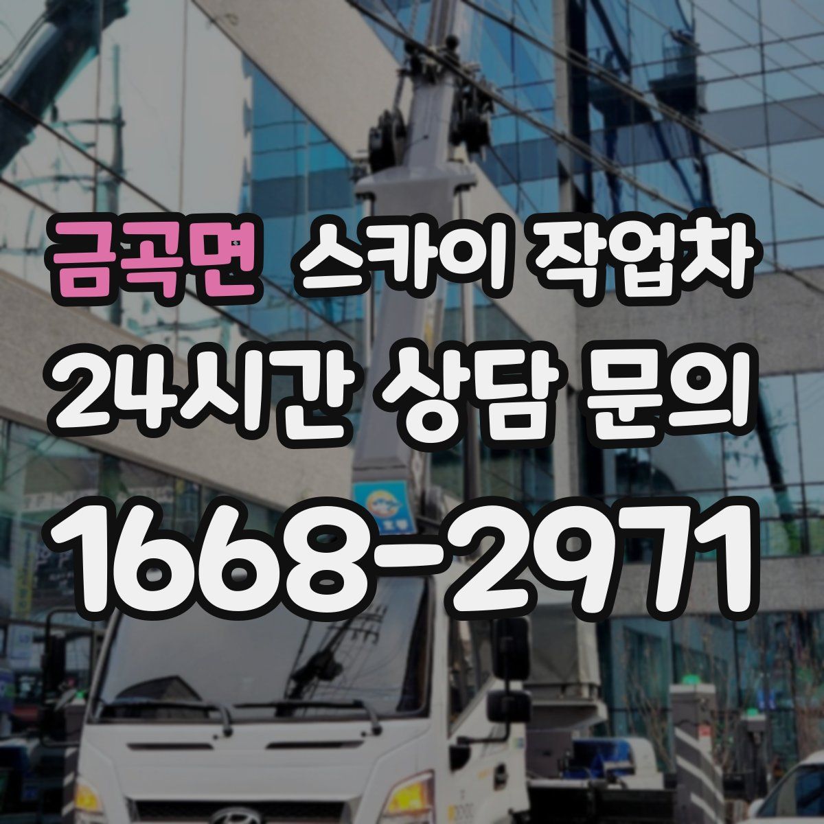 금곡면 스카이 작업차