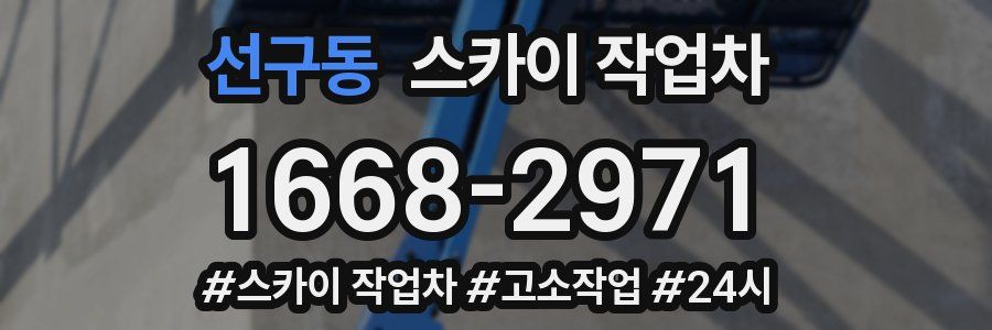 선구동 스카이 작업차