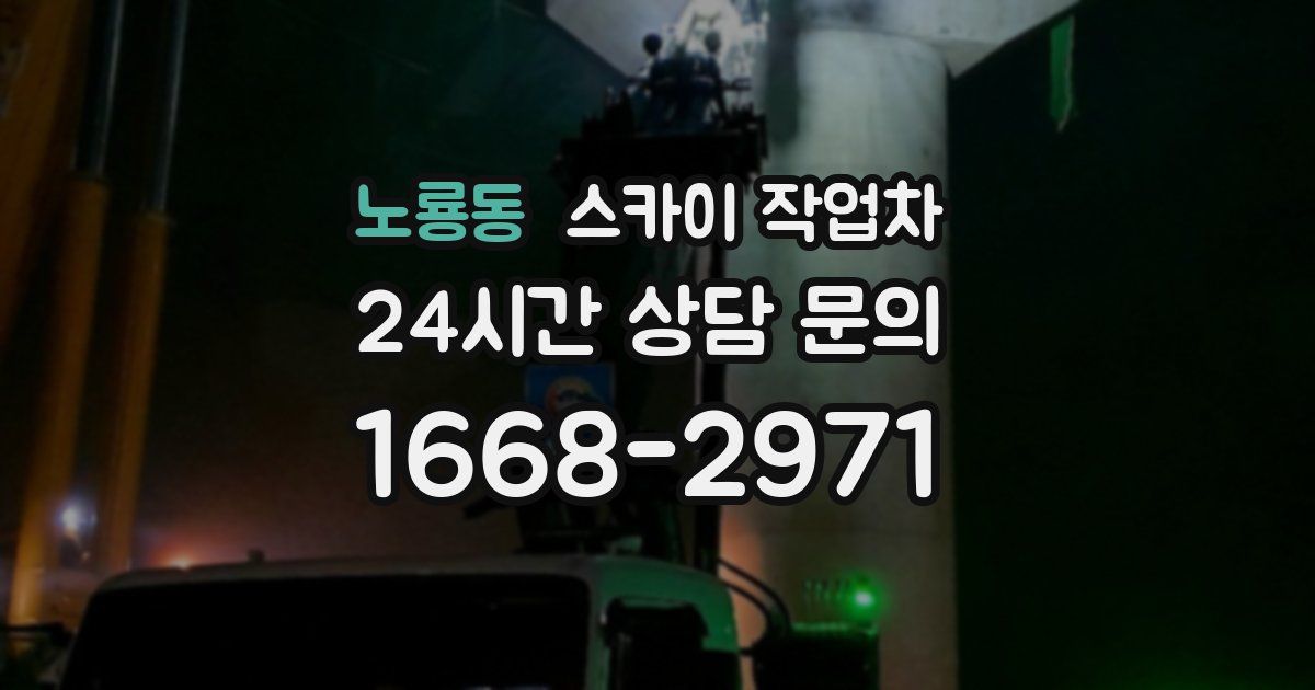 노룡동 스카이 작업차