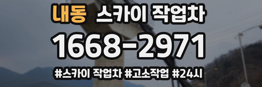 내동 스카이 작업차