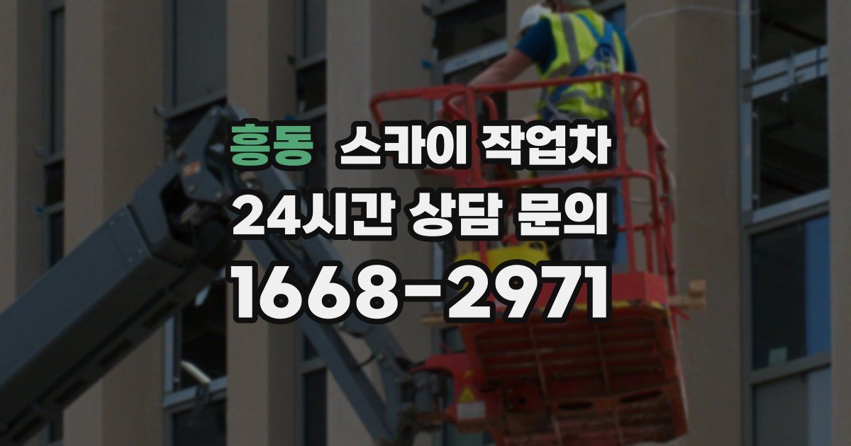 흥동 스카이 작업차