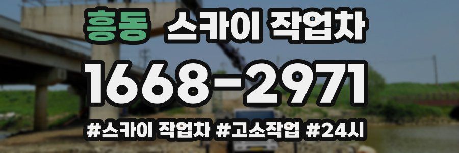 흥동 스카이 작업차