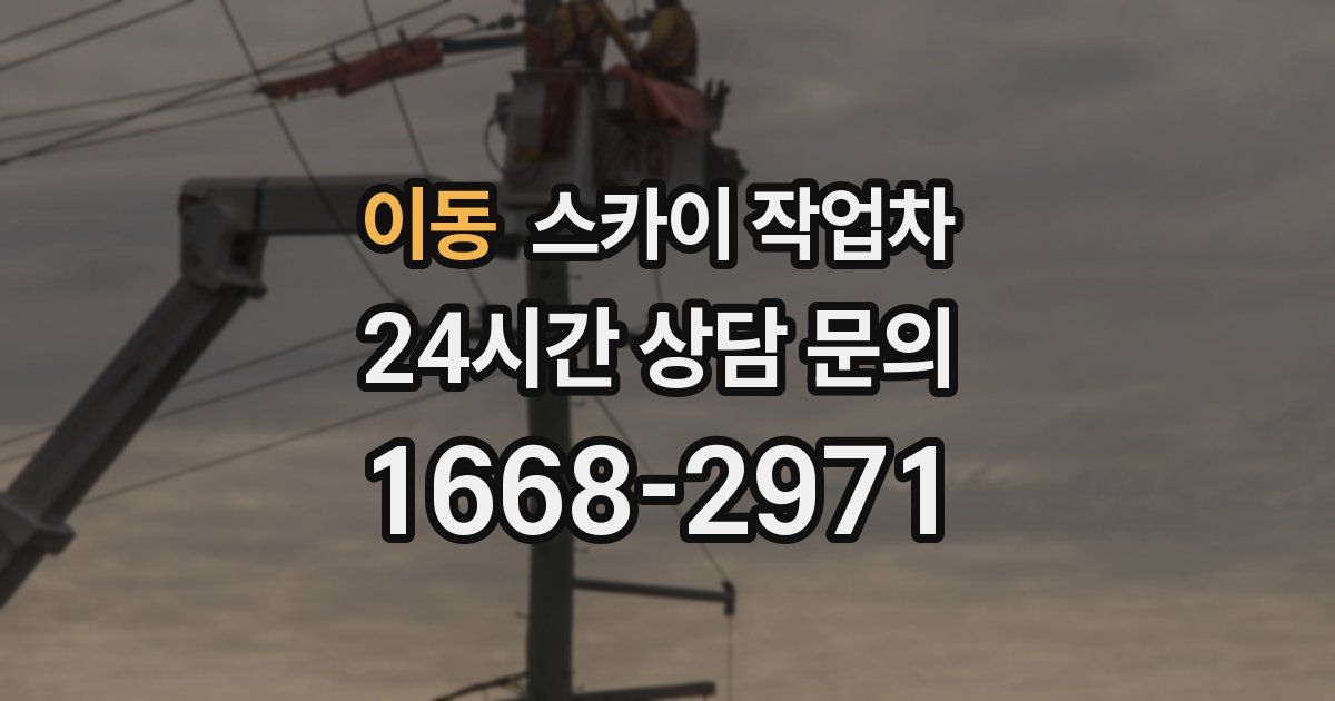 이동 스카이 작업차