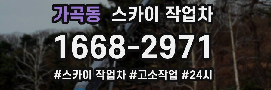 가곡동 스카이 작업차