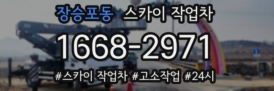 장승포동 스카이 작업차