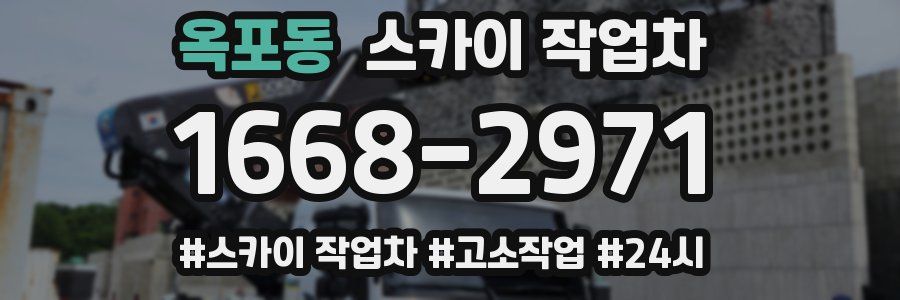 옥포동 스카이 작업차