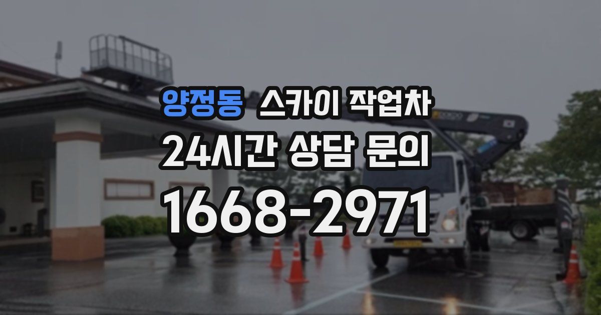 양정동 스카이 작업차