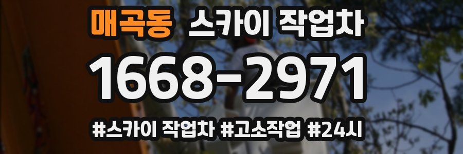 매곡동 스카이 작업차