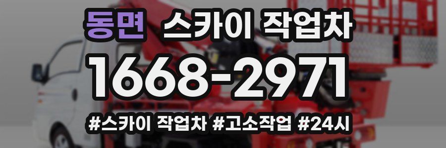 동면 스카이 작업차