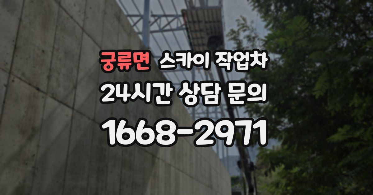 궁류면 스카이 작업차