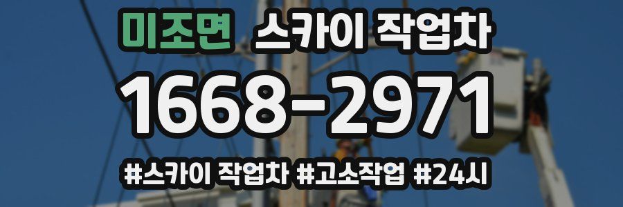 미조면 스카이 작업차