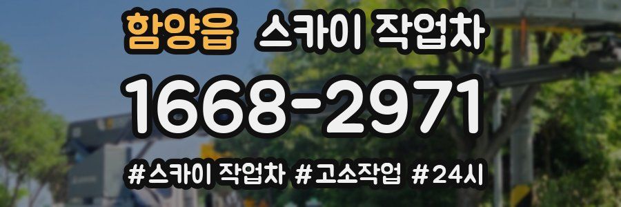 함양읍 스카이 작업차