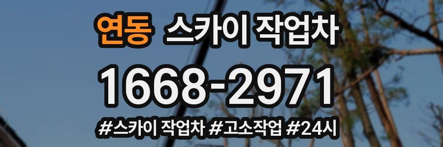 연동 스카이 작업차