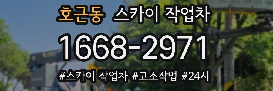 호근동 스카이 작업차