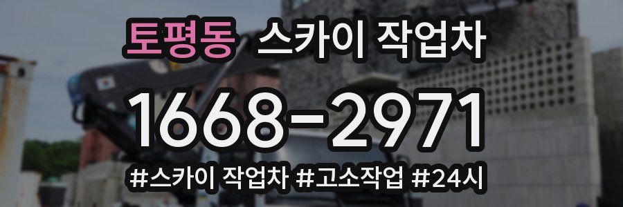 토평동 스카이 작업차